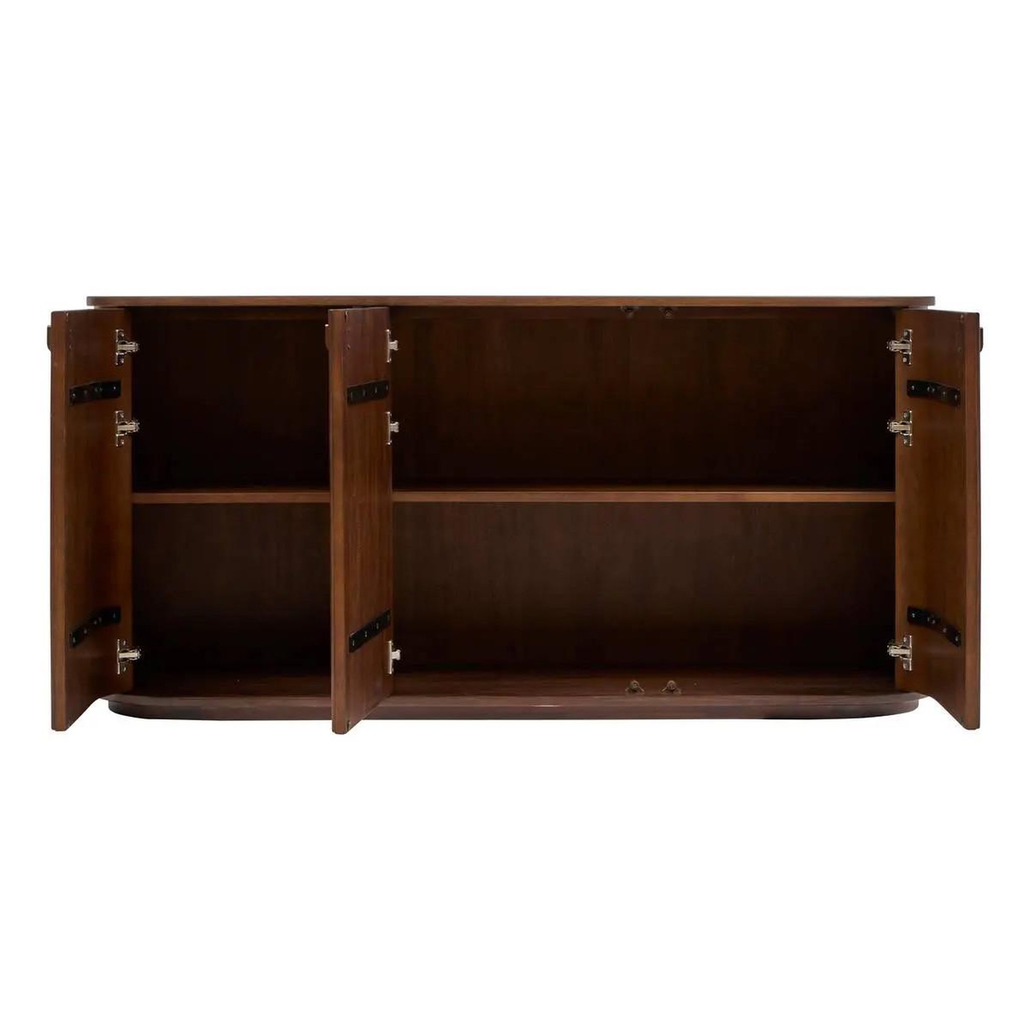 Voir la diapositive 3 : ATMOSPHERA Buffet 3 portes en bois  rikaya  160cm marron