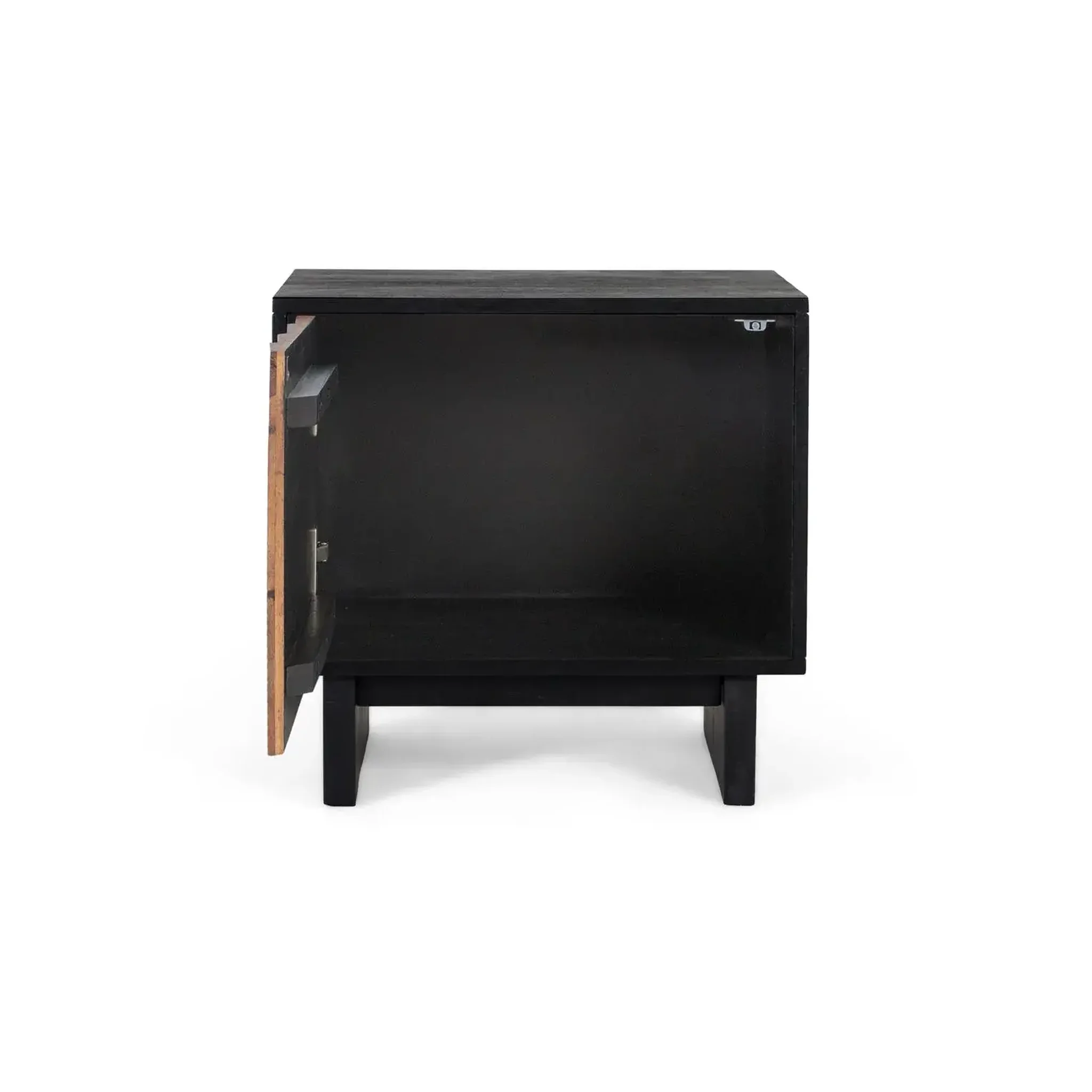 Voir la diapositive 4 : GINER Y COLOMER SL Table de chevet en bois de manguier 56 cm style rustique ethnique moderne