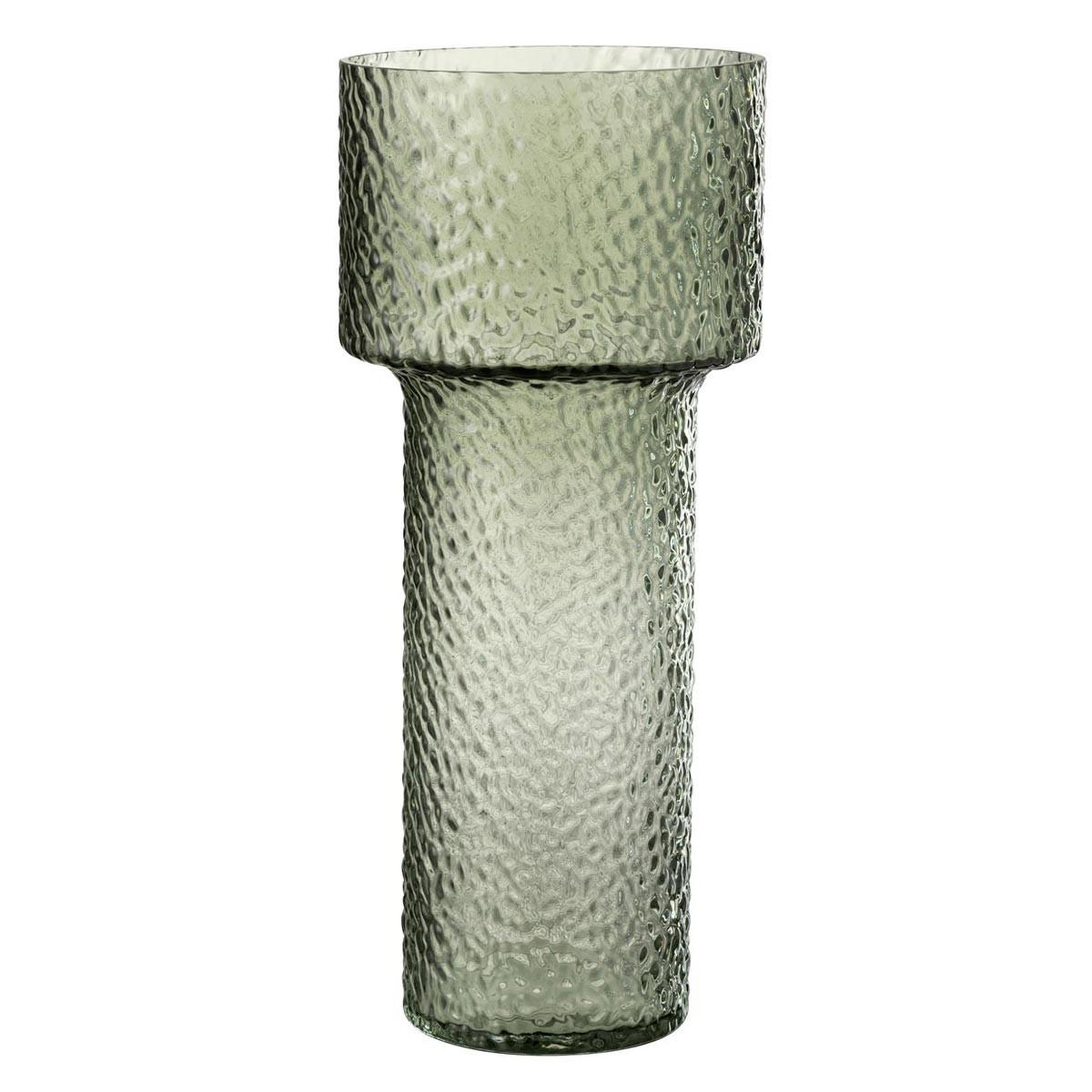 J-LINE Vase design en verre  betty  45cm vert