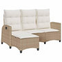 Voir la diapositive 2 : VIDAXL Canape de jardin inclinable coussins forme de L beige polyrotin