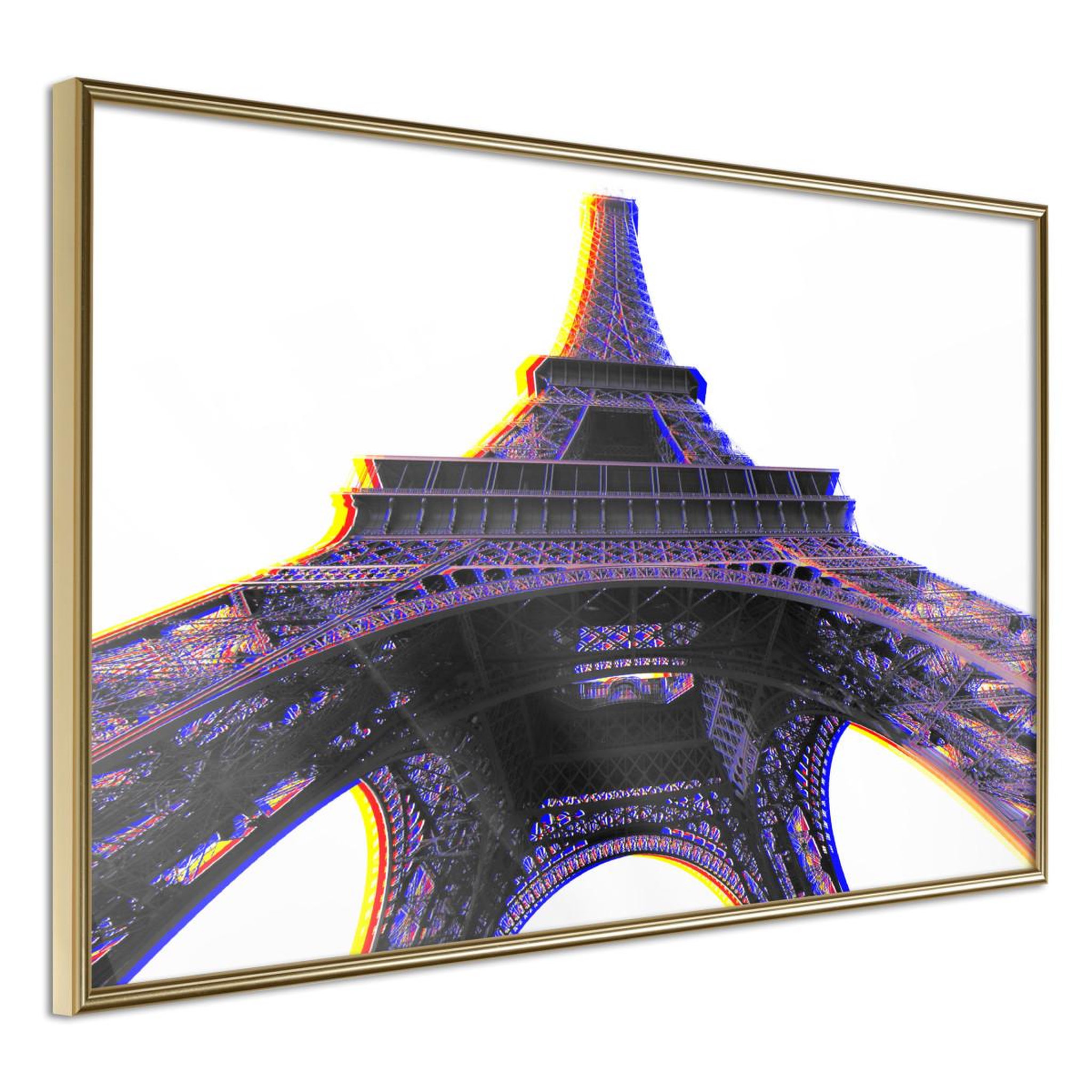 Paris Prix Affiche Murale Encadrée  Symbol of Paris Purple