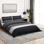 Voir la diapositive 1 : VIDAXL Ensemble de housse de couette noir et blanc 225x220 cm Coton