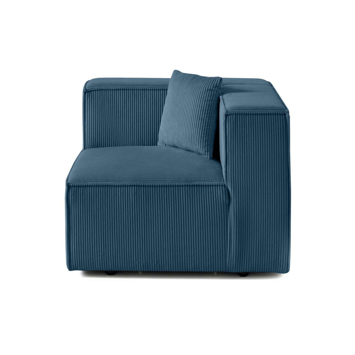 LISA DESIGN Arty - module d'assise gauche - en velours côtelé