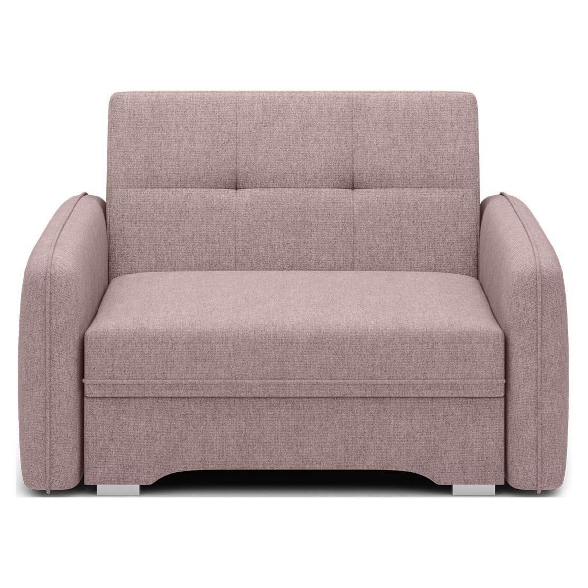 BEST MOBILIER Michelle - fauteuil convertible avec coffre en velours