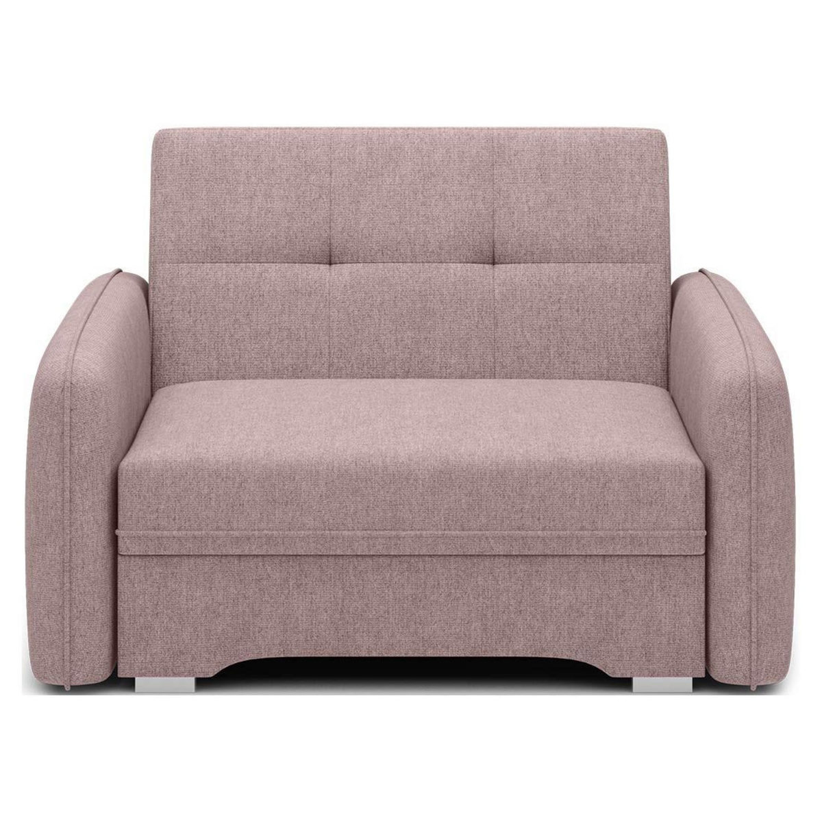 BEST MOBILIER Michelle - fauteuil convertible avec coffre en velours