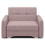 Voir la diapositive 2 : BEST MOBILIER Michelle - fauteuil convertible avec coffre en velours