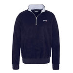 Schott Sweat Polaire  Homme Schott Half Zipped. Coloris disponibles : Bleu