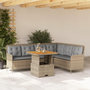 Voir la diapositive 1 : VIDAXL Salon de jardin avec coussins 2 pcs beige resine tressee