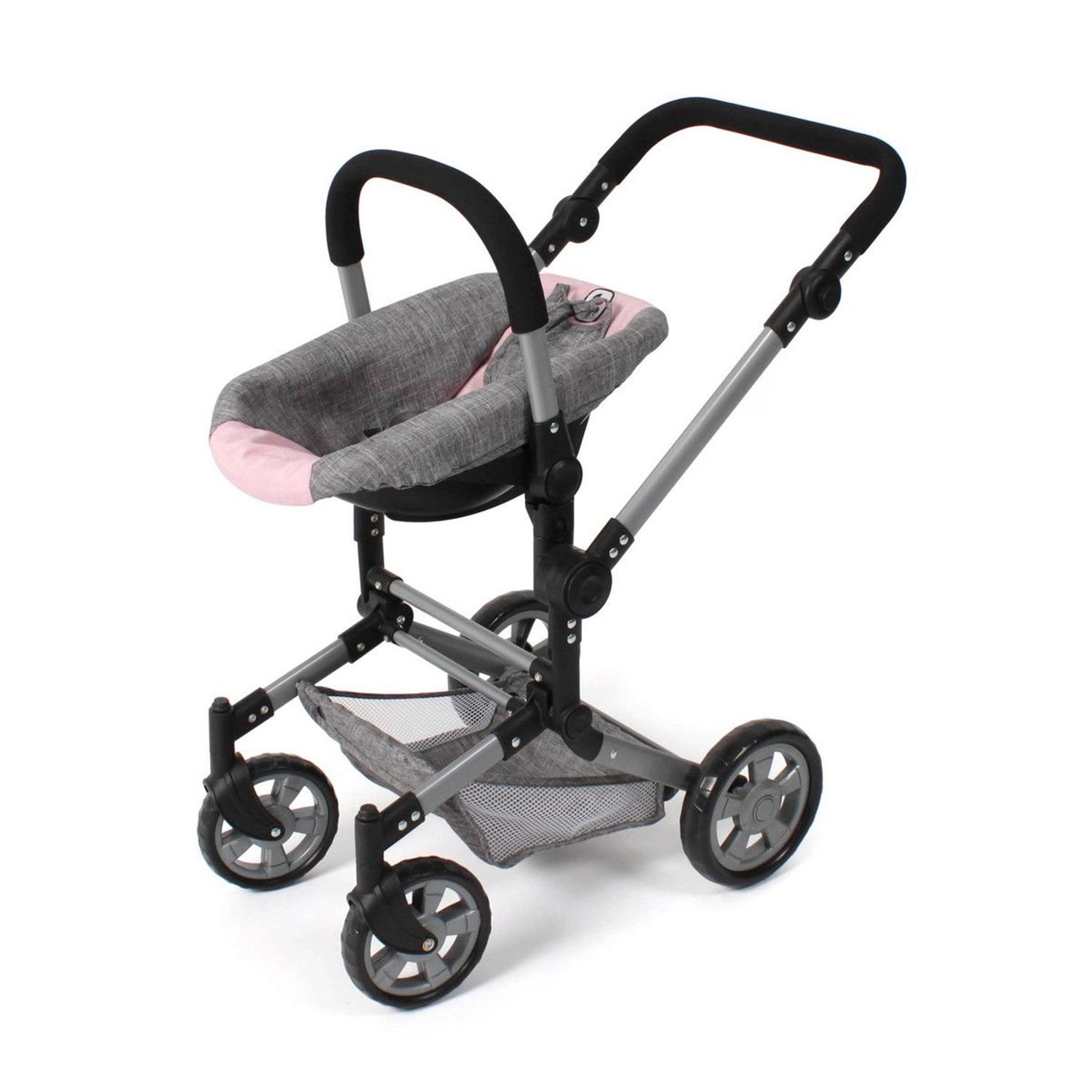 Voir la diapositive 3 : BAYER CHIC 2000 Siège auto pour poupée avec adaptateur - Gris-rose