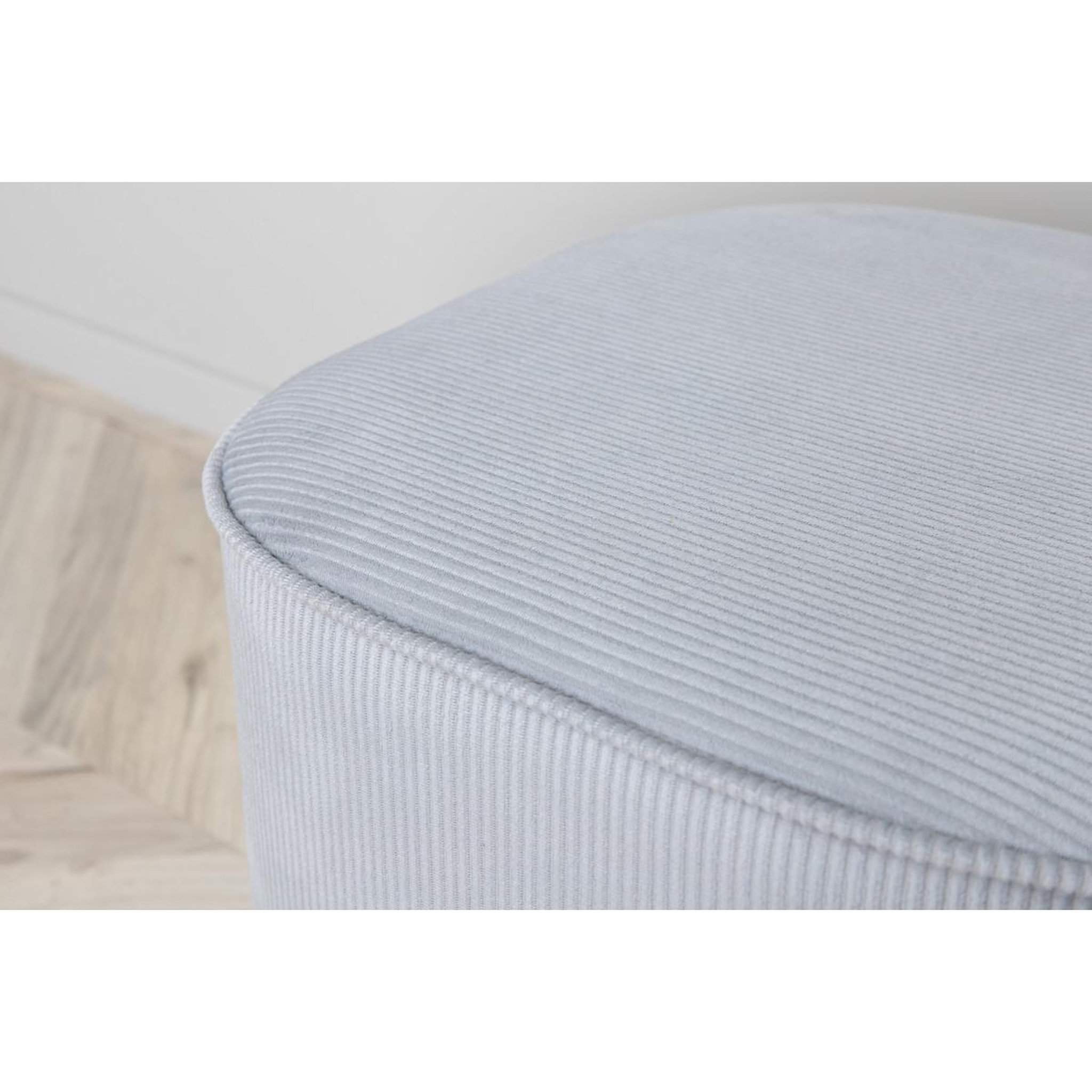 Voir la diapositive 6 : Paris Prix Pouf en velours côtelé  piff  44cm gris