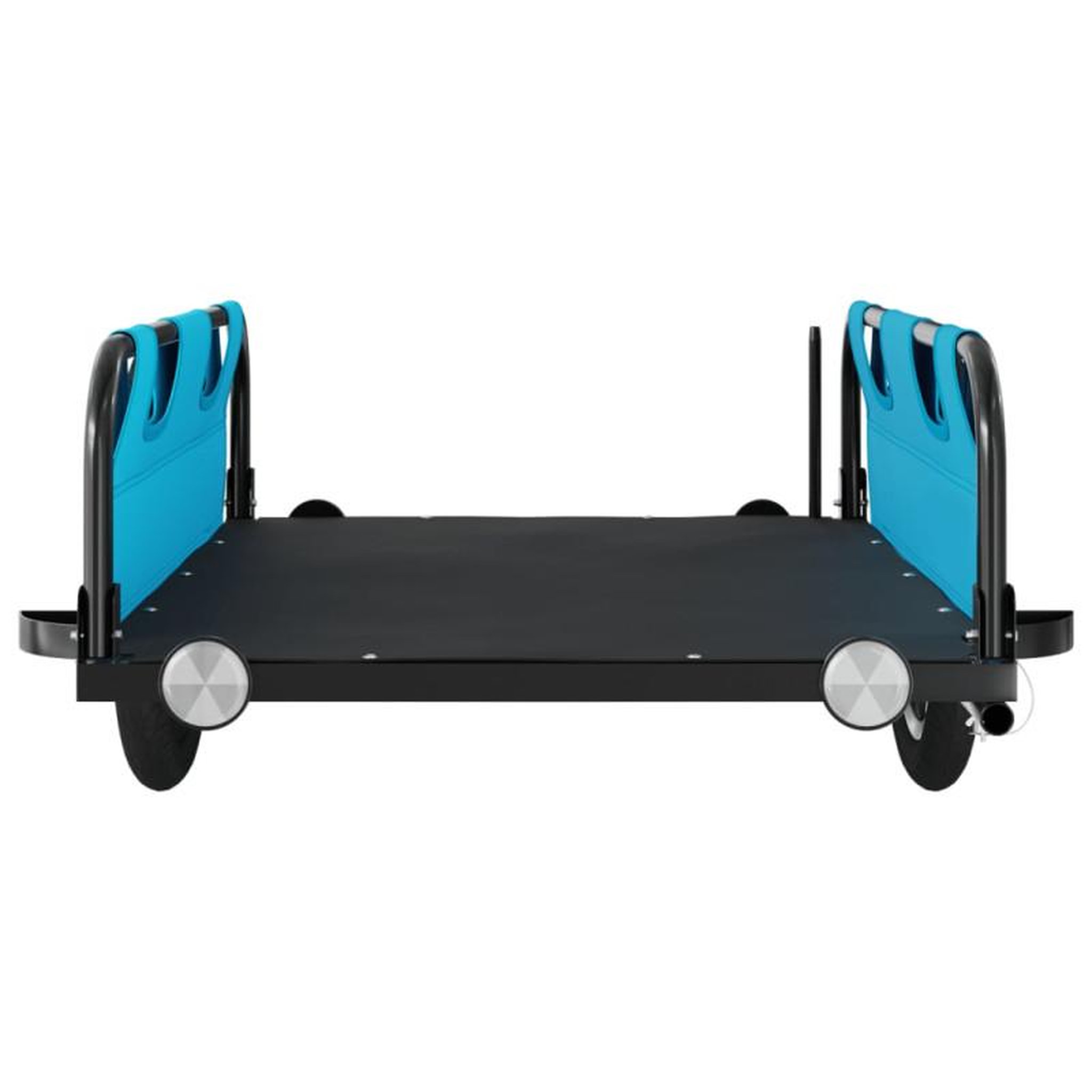 Voir la diapositive 5 : VIDAXL Remorque de vélo bleu tissu oxford et fer
