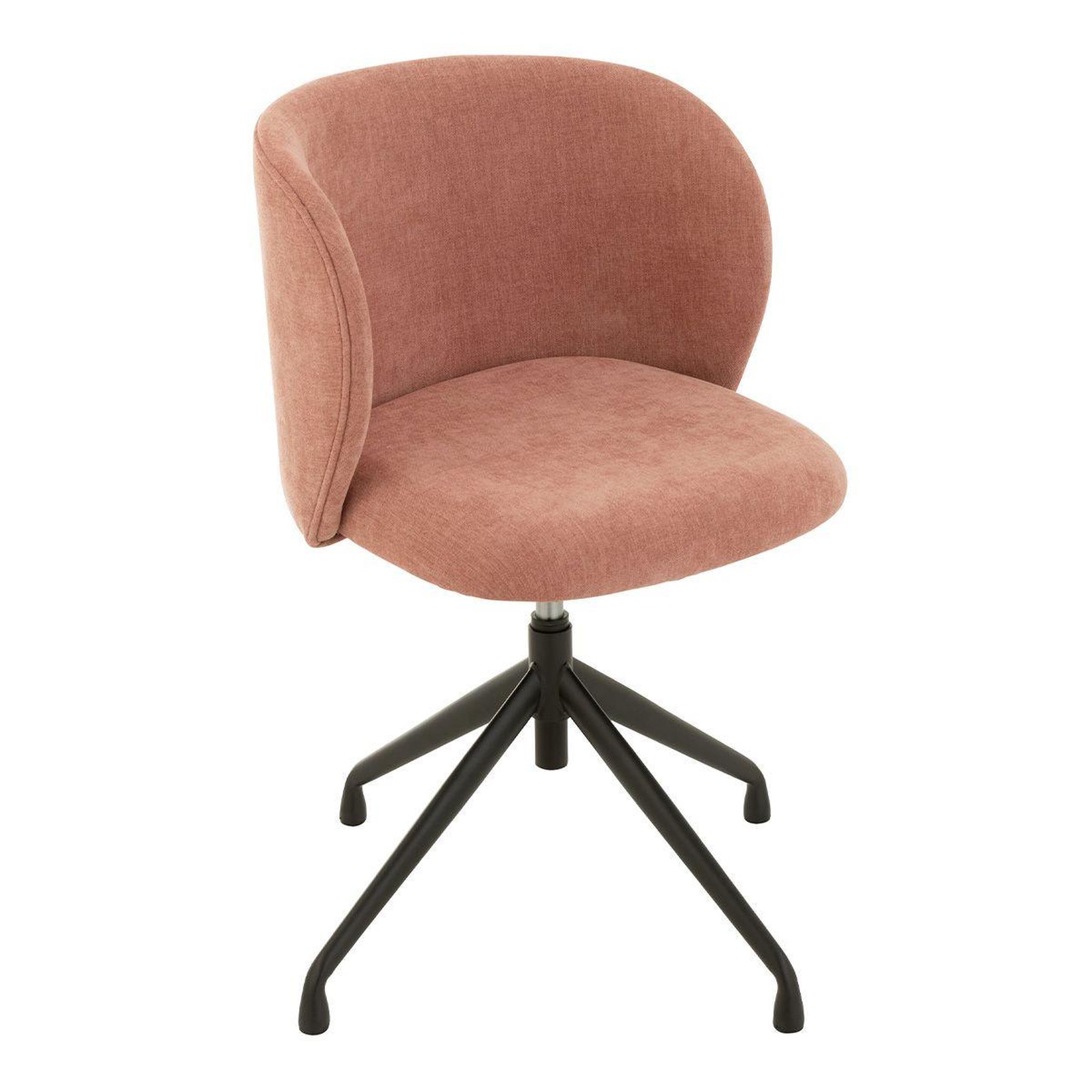 J-LINE Chaise pivotante design  gena  56cm rose clair