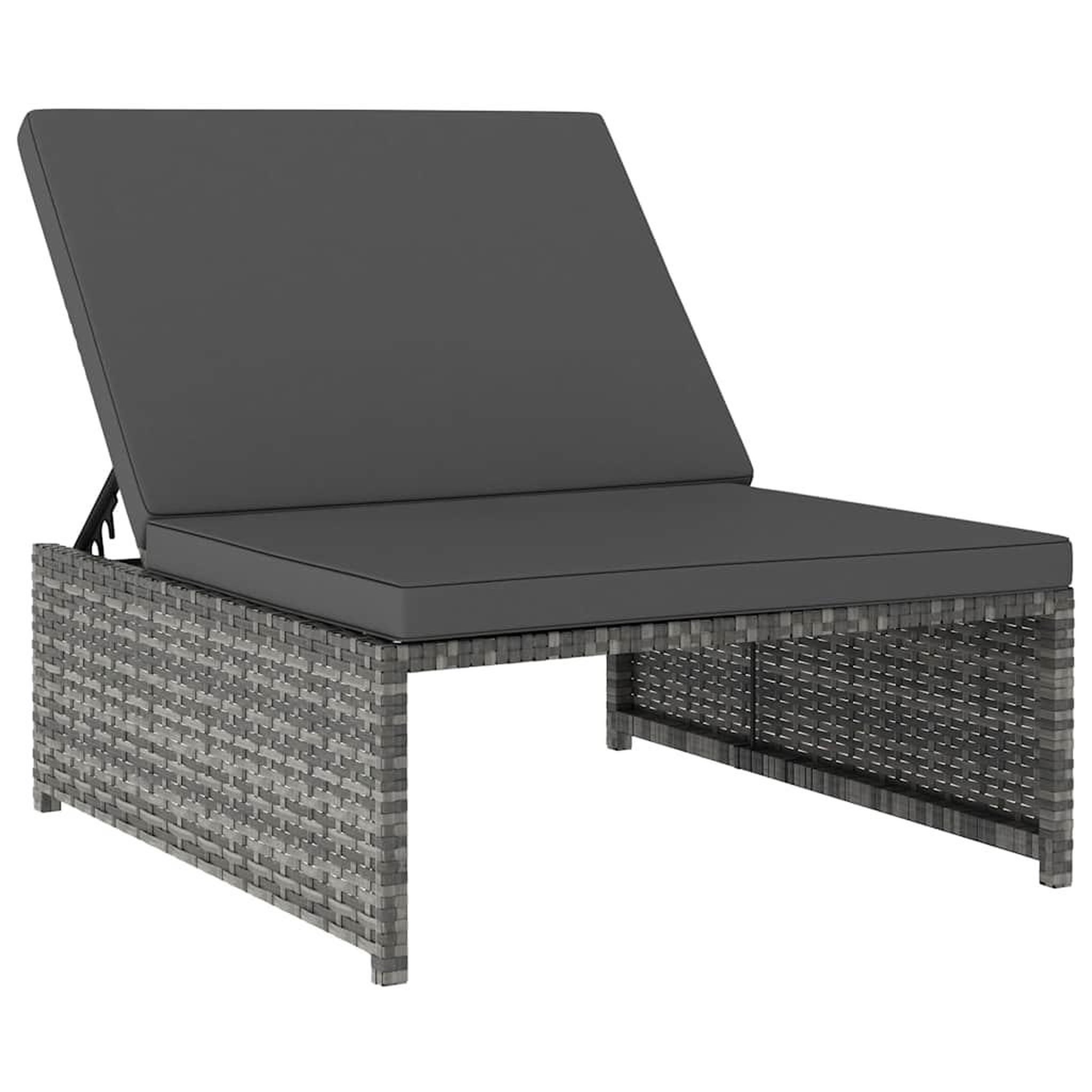 Voir la diapositive 5 : VIDAXL Chaises inclinables de jardin lot de 2 et table resine tressee