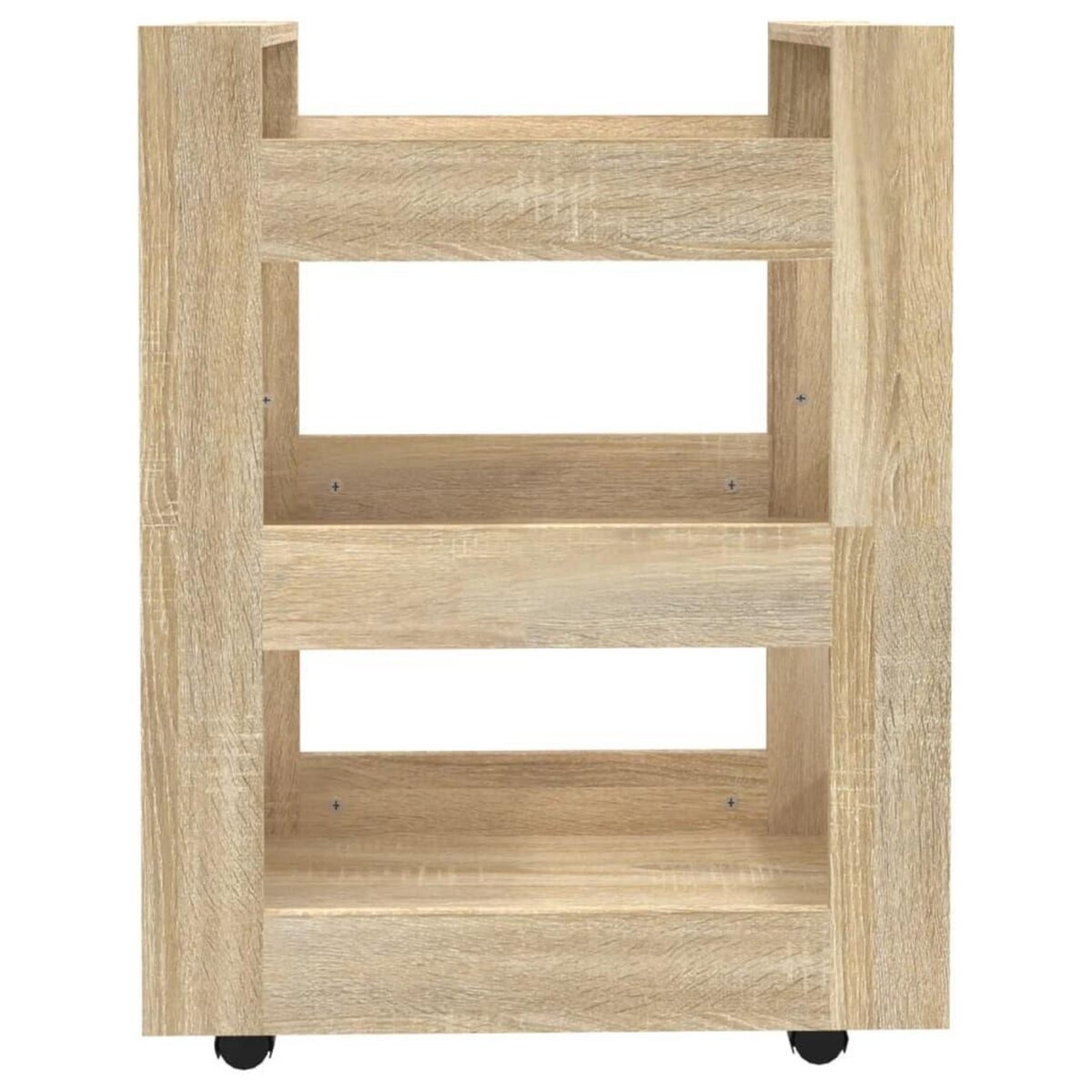 VIDAXL Chariot de cuisine Chene sonoma 60x45x80 cm Bois d'ingenierie