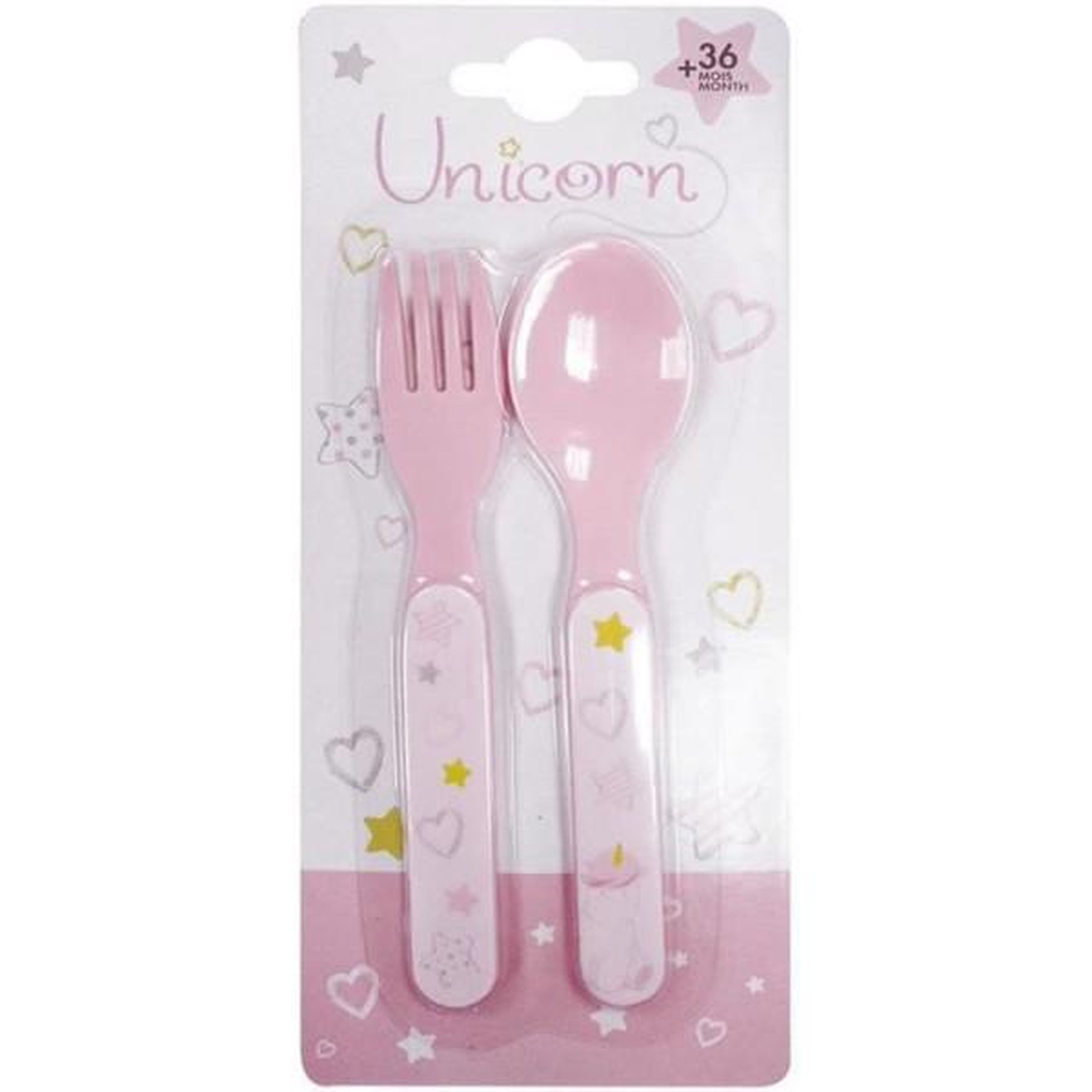 Voir la diapositive 2 : Fun House Lot Vaisselle Licorne pour Enfant - FUN HOUSE - 006319 - 2 Assiettes, 2 Sets de Couverts et 1 Peluche Douce