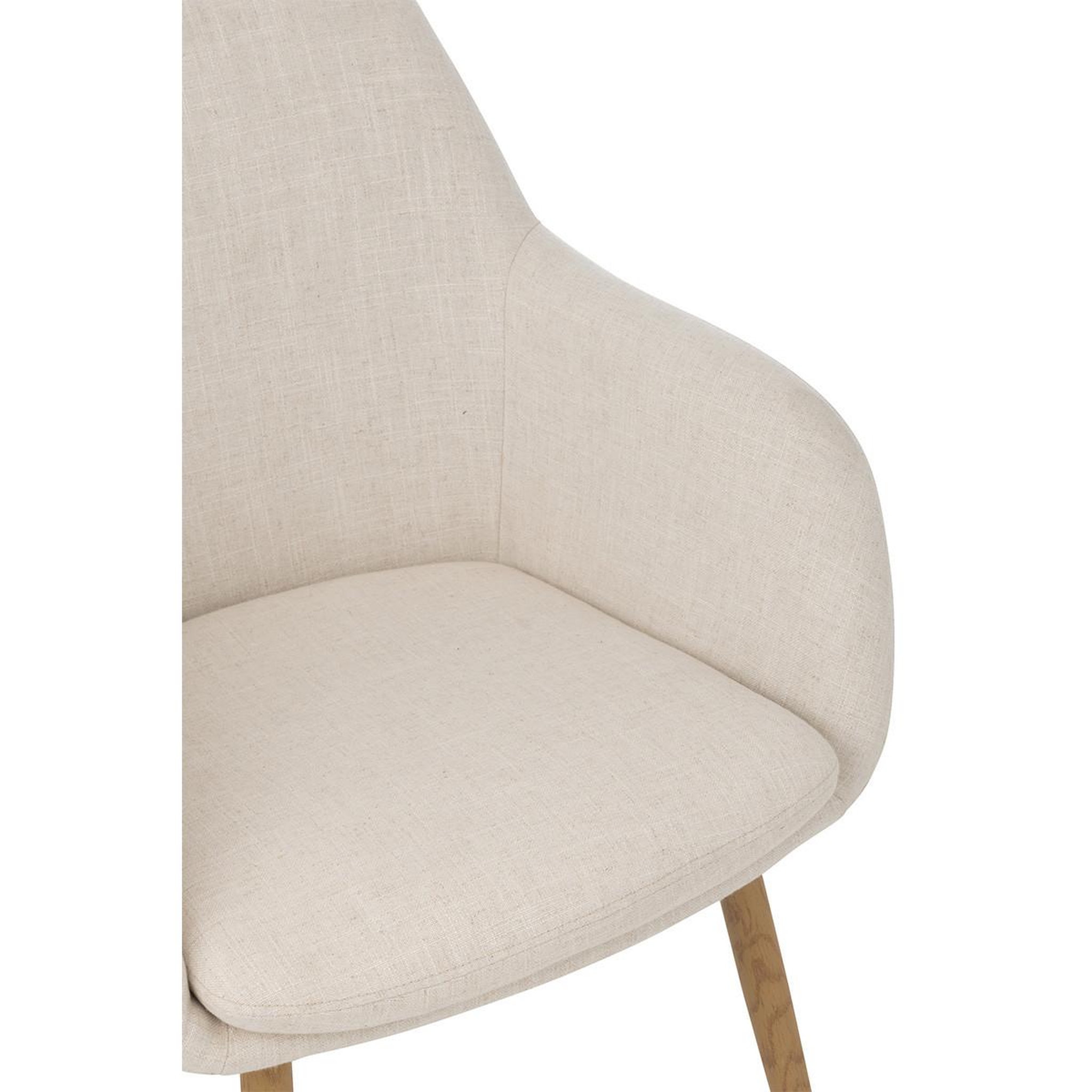 Voir la diapositive 5 : J-LINE Chaise design  miles  83cm ivoire