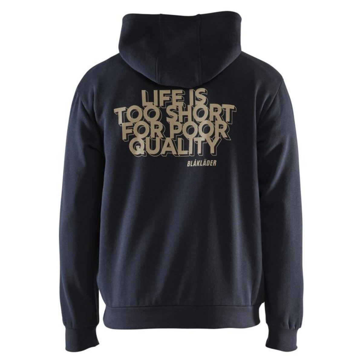 BLAKLADER Sweat LIFE IS TOO SHORT à capuche bleu marine TM BLÅKLÄDER 941311698600M