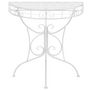 Voir la diapositive 2 : VIDAXL Table d'appoint Vintage Demi-ronde Metal 72x36x74 cm Argente