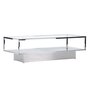 Voir la diapositive 1 : Paris Prix Table Basse Design en Verre  Maglehem  130cm Argent