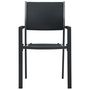 Voir la diapositive 3 : VIDAXL Chaises de jardin lot de 4 Noir Plastique Aspect de rotin