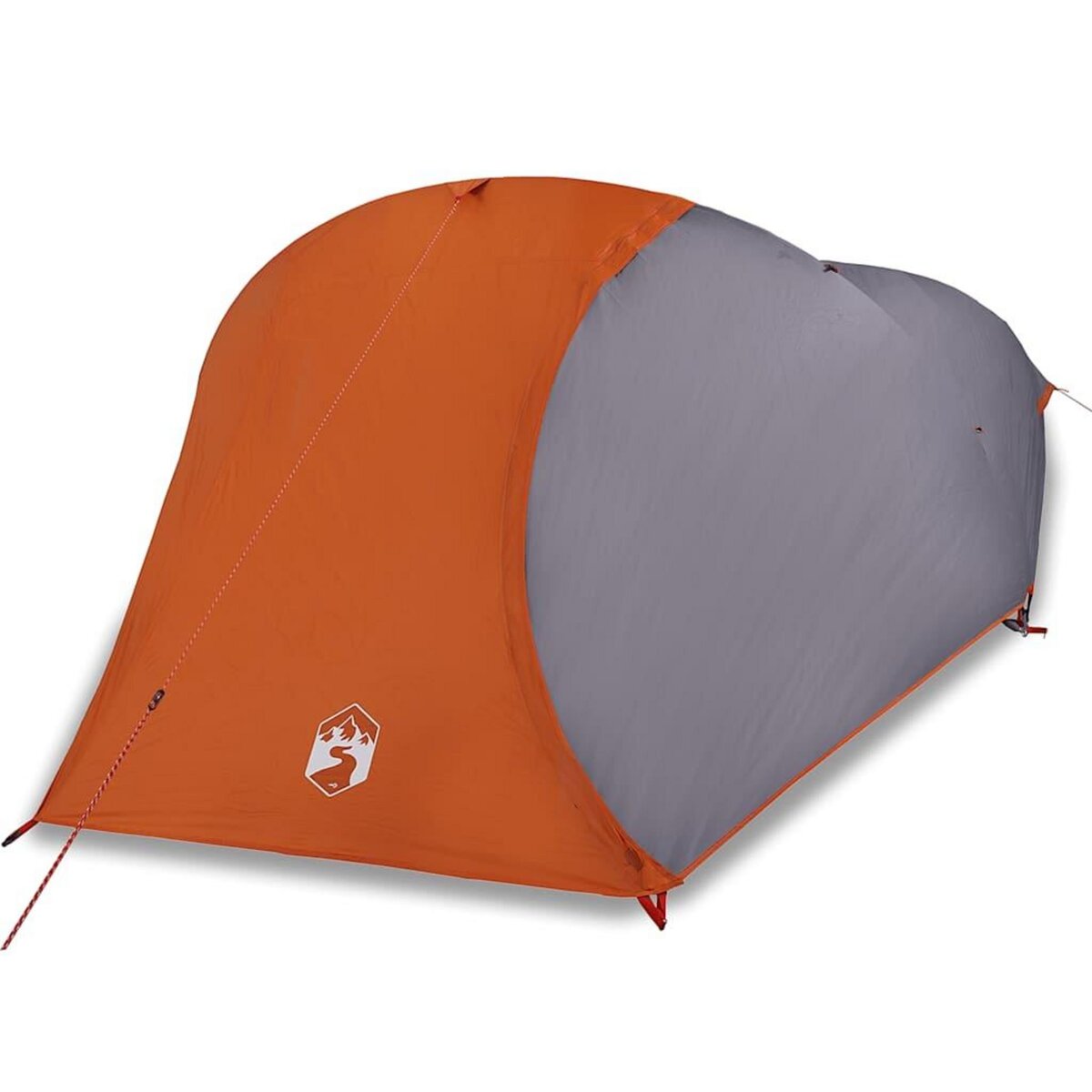 VIDAXL Tente de camping a dome 4 personnes orange impermeable