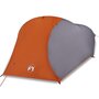 Voir la diapositive 2 : VIDAXL Tente de camping a dome 4 personnes orange impermeable