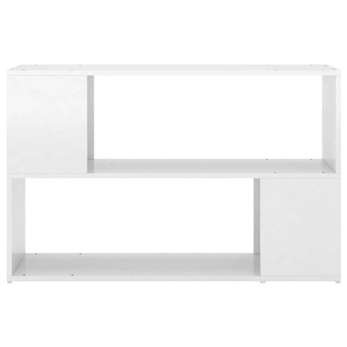 VIDAXL Bibliotheque Blanc brillant 100x24x63 cm Bois d'ingenierie