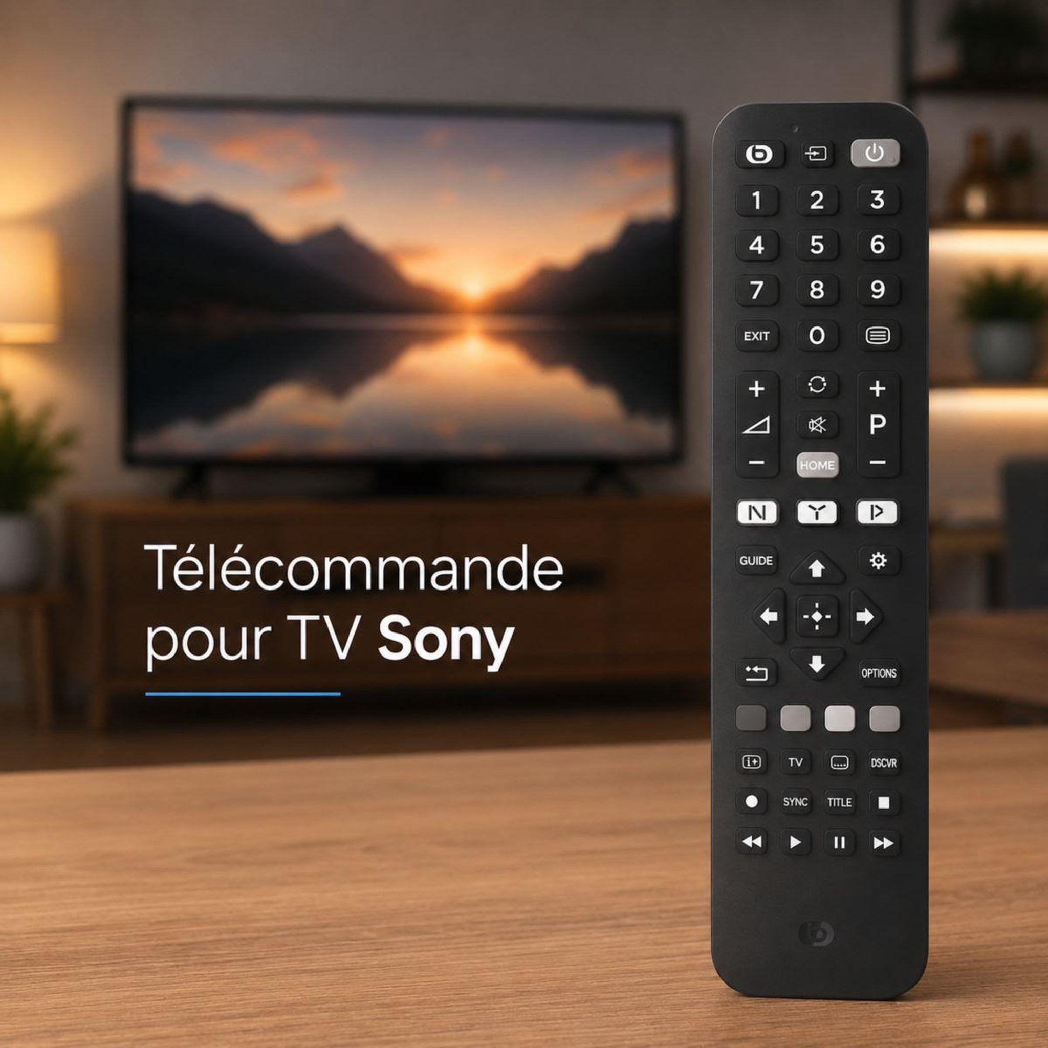 Voir la diapositive 2 : ESSENTIEL B Télécommande pour TV Sony