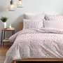 Voir la diapositive 2 : Home collection Parure housse de couette 100% coton 54 fils Imprimé - Flower rose