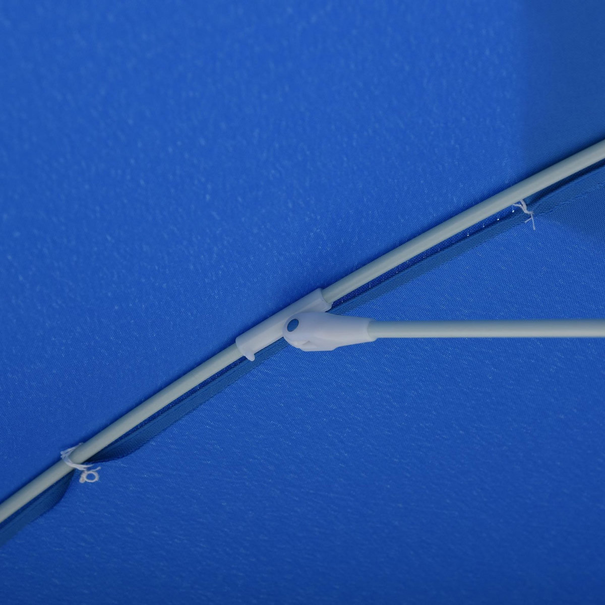 OUTSUNNY Parasol inclinable octogonal Ø 190 cm tissu polyester haute densité anti-UV hauteur réglable mât alu sac de transport inclus bleu