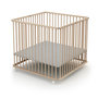 Voir la diapositive 3 : WEBABY Parc bébé pliant en bois 100 x 100 cm