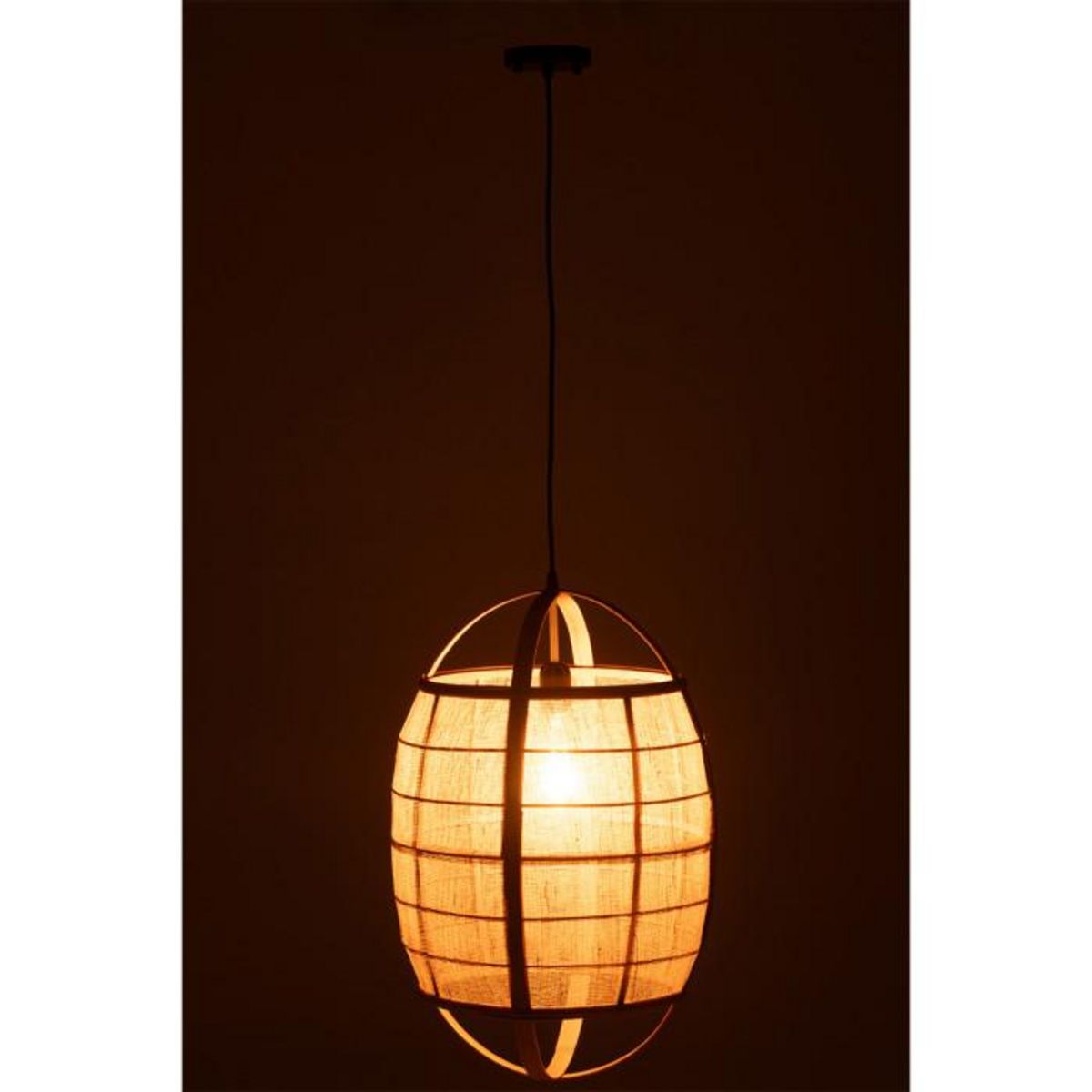 Paris Prix Lampe Suspension en Bambou  Ion  37cm Naturel