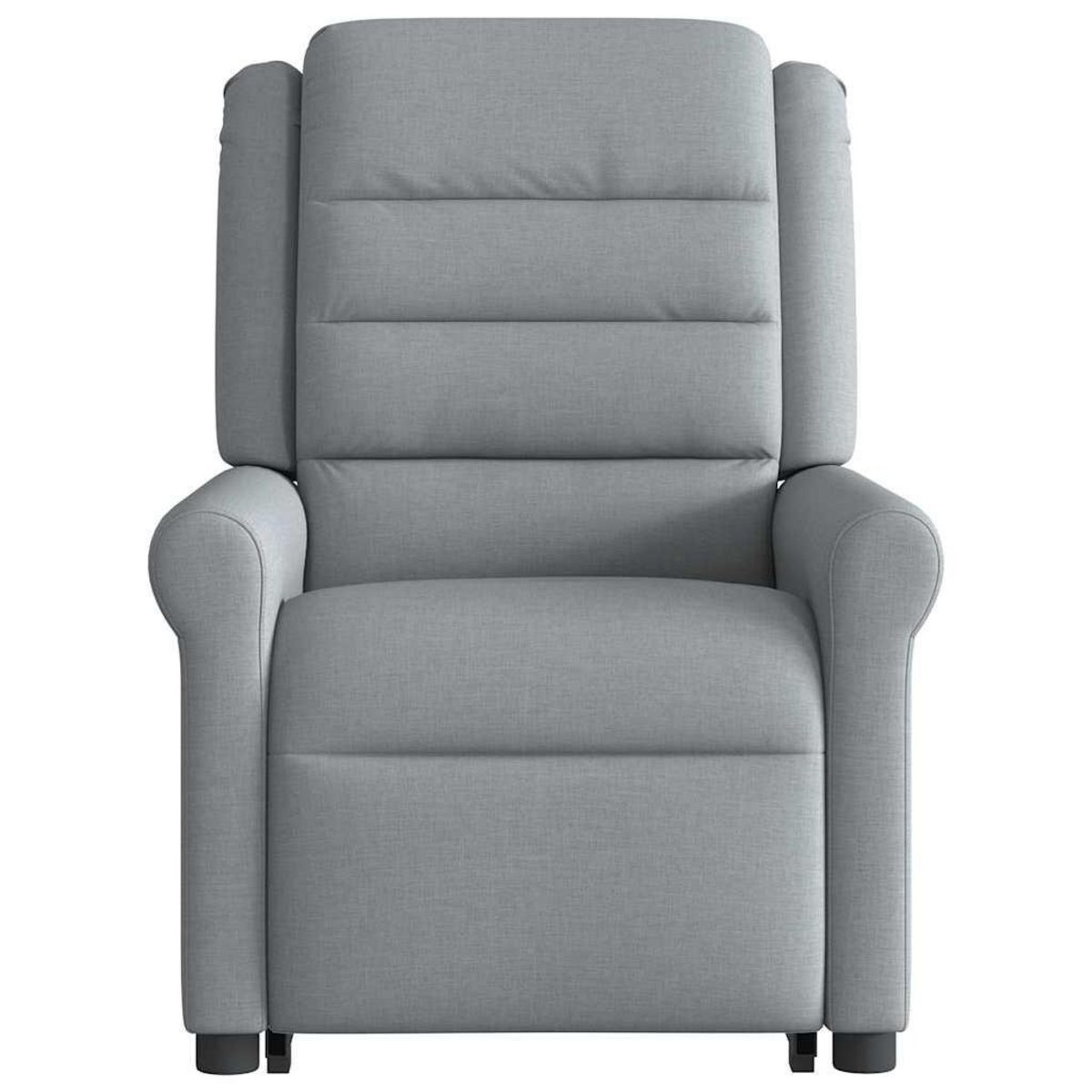 VIDAXL Fauteuil de massage inclinable Gris clair Tissu