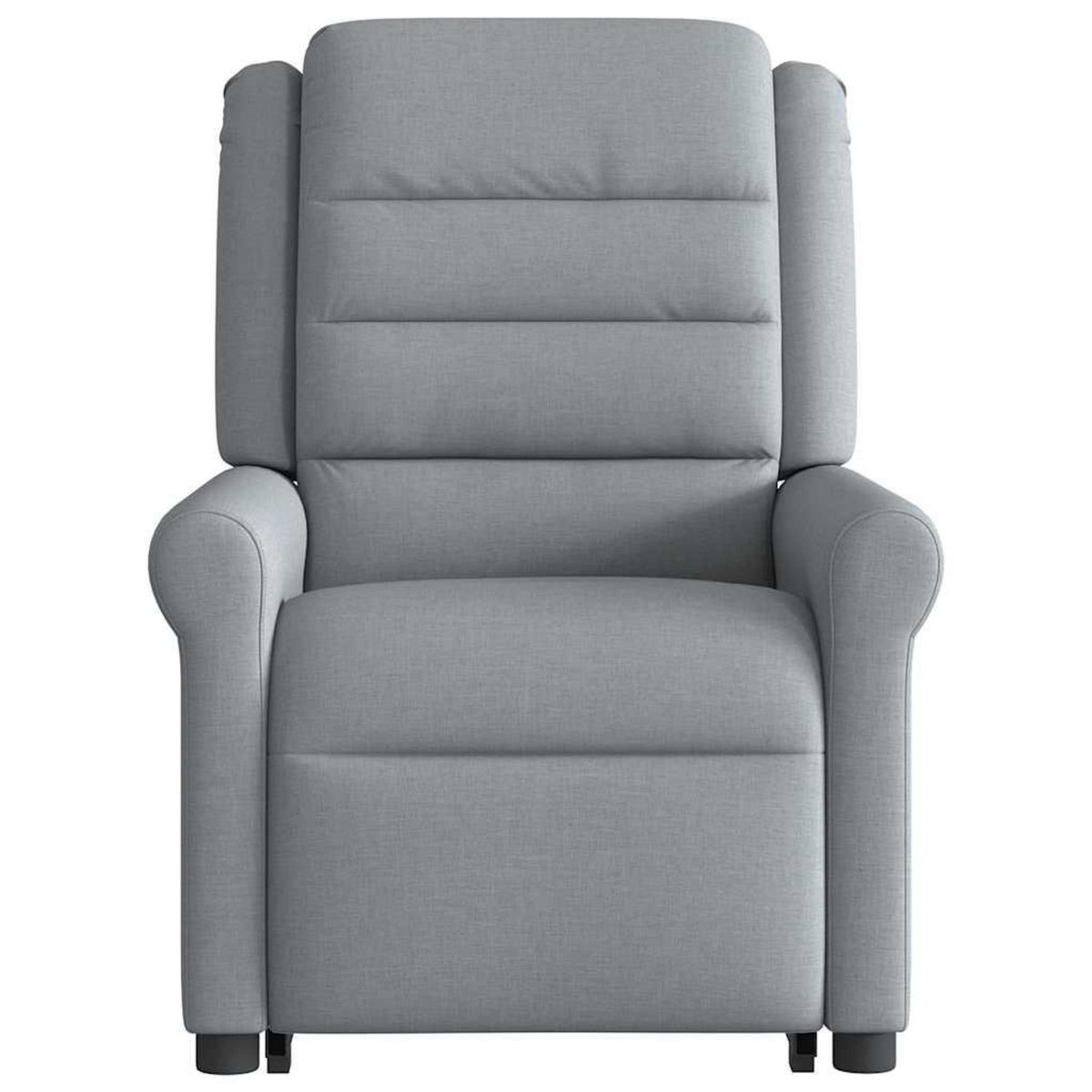 VIDAXL Fauteuil de massage inclinable Gris clair Tissu