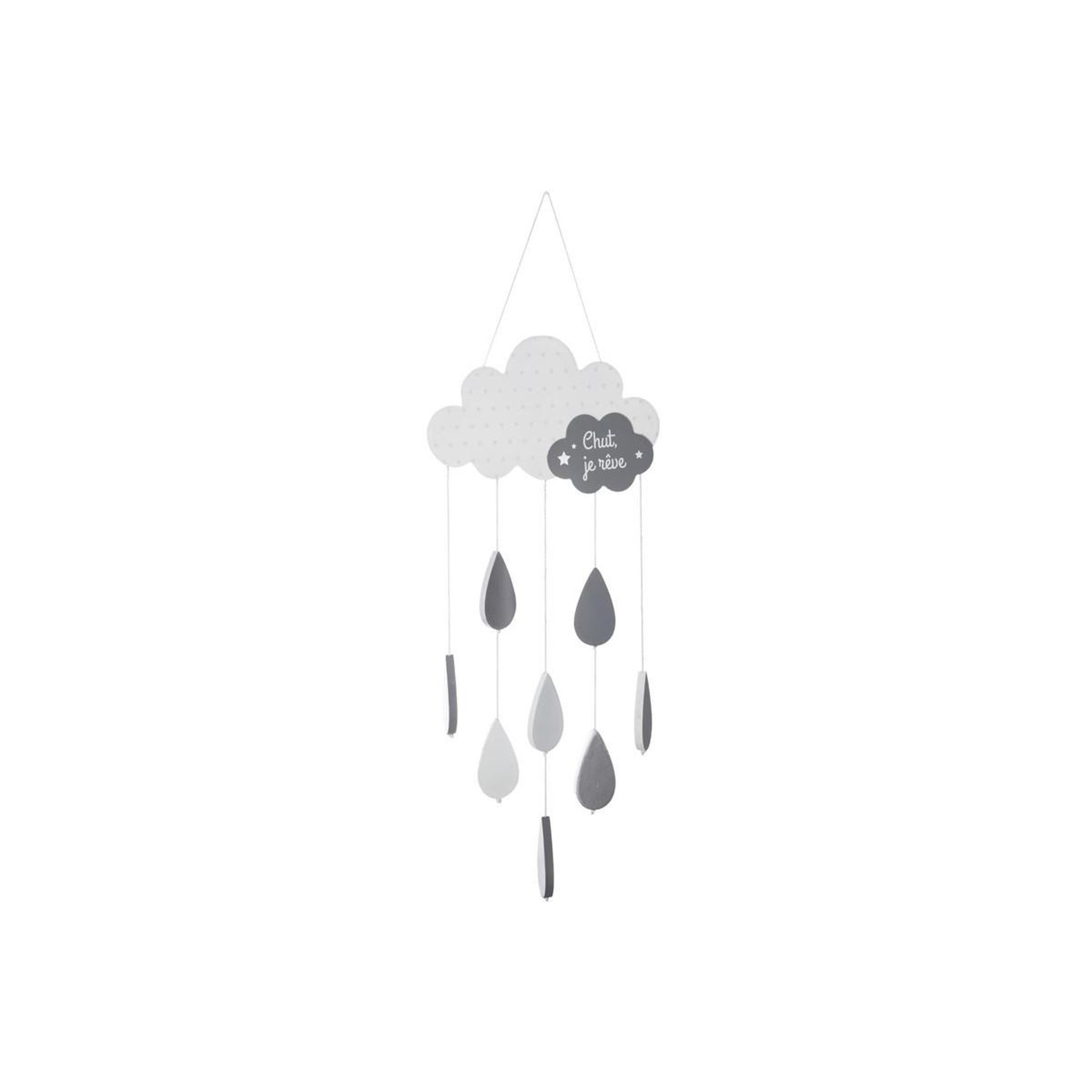 Atmosphera Kids Suspension enfant  nuage  57cm gris