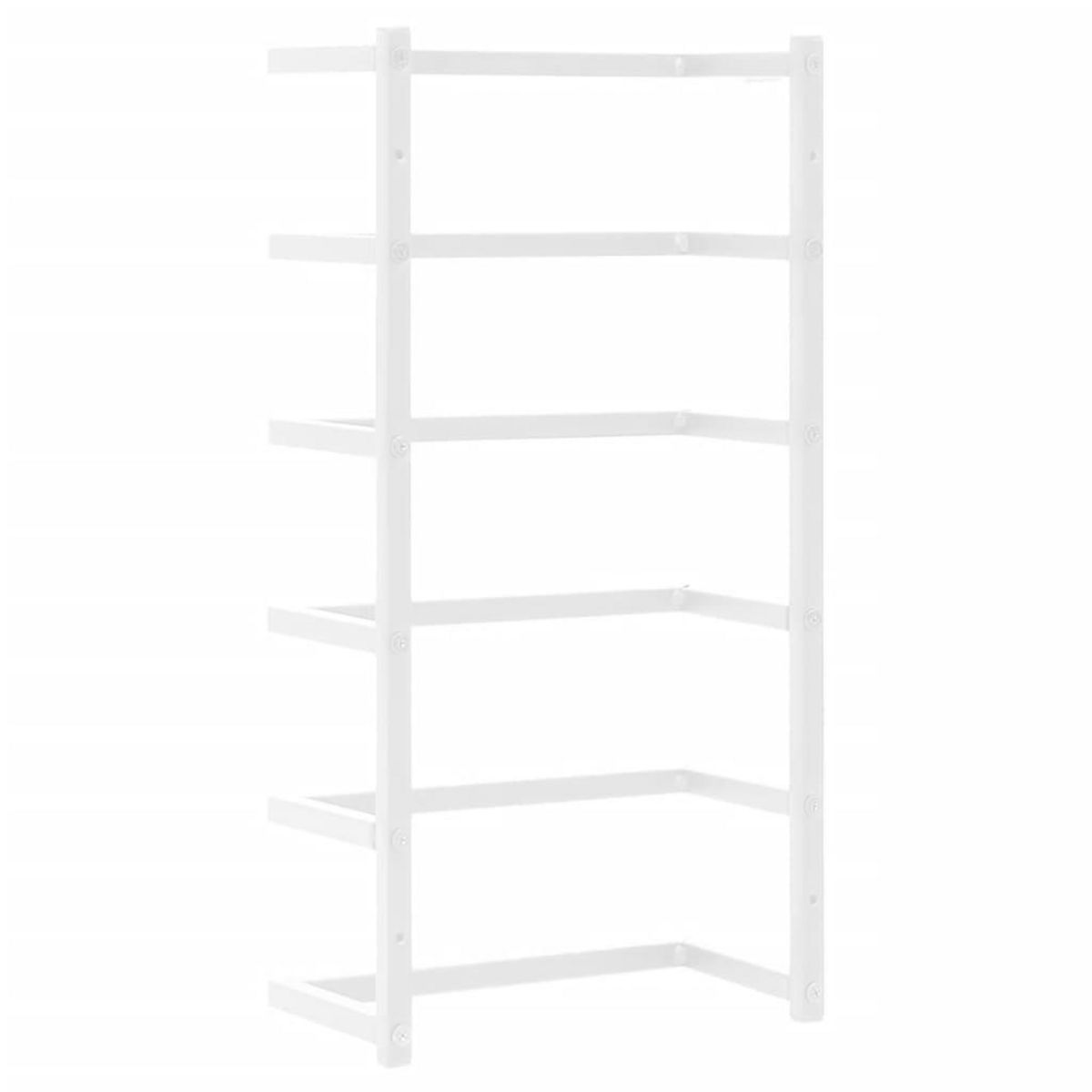 VIDAXL Porte-serviette Blanc 24x12x48 cm Acier