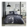 Voir la diapositive 1 : Today Parure de lit - TODAY - JAVA - 2 personnes - 240x220 cm - Coton - Imprimé New York - Noir
