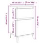 Voir la diapositive 6 : VIDAXL Table de chevet blanc 40x35x70 cm