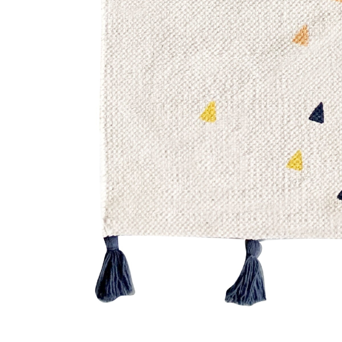 FUTURE HOME Tapis déco enfant cactus en coton tissé 50x120cm