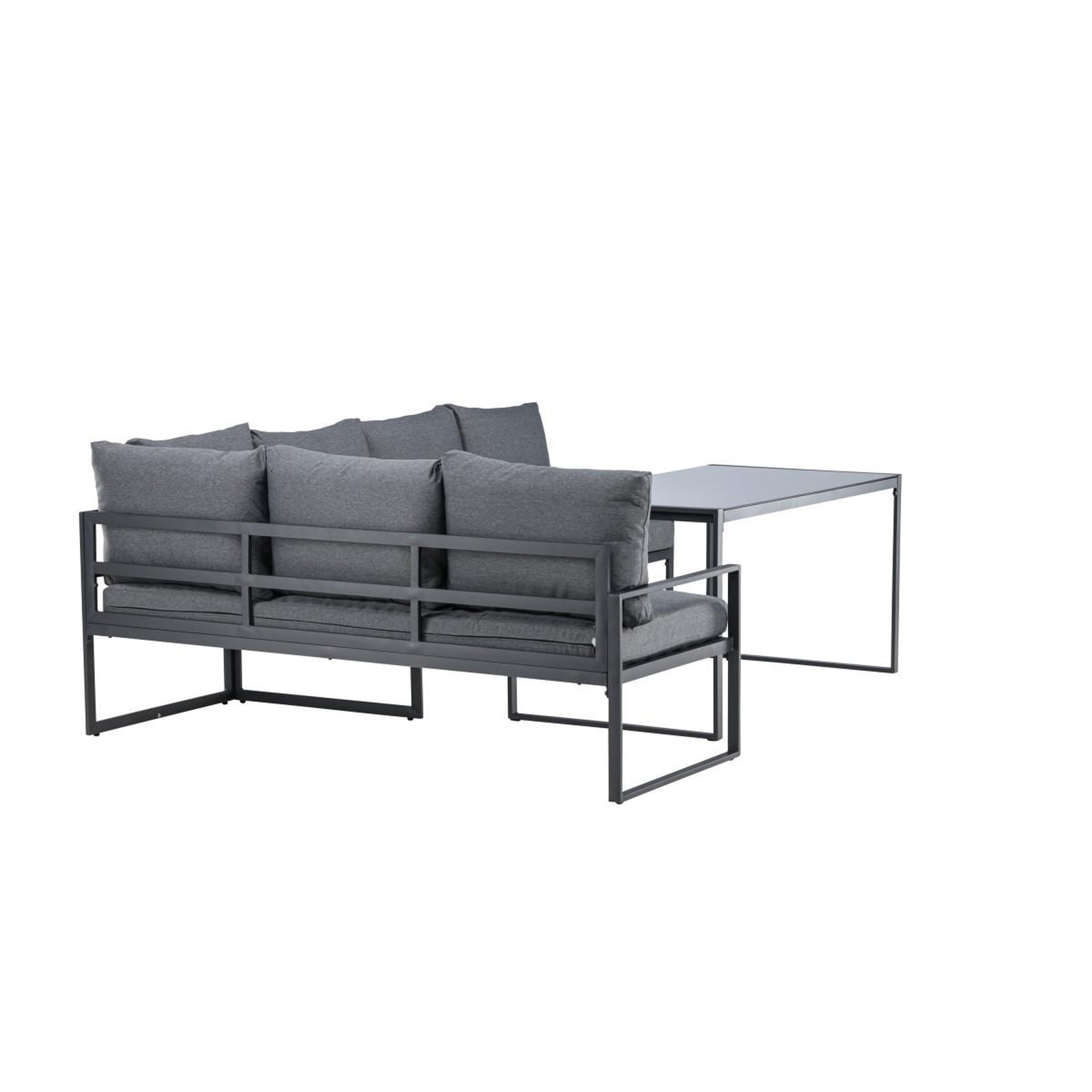 Voir la diapositive 4 : Paris Prix Salon d'angle de jardin  zingaro  241cm noir