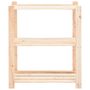 Voir la diapositive 3 : VIDAXL Etagere de stockage 3 niveaux 80x38x90 cm Pin solide 150 kg