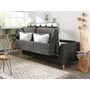 Voir la diapositive 3 : LISA DESIGN Timo - canapé 3 places convertible express couchage quotidien 140 cm matelas 12 cm en tissu