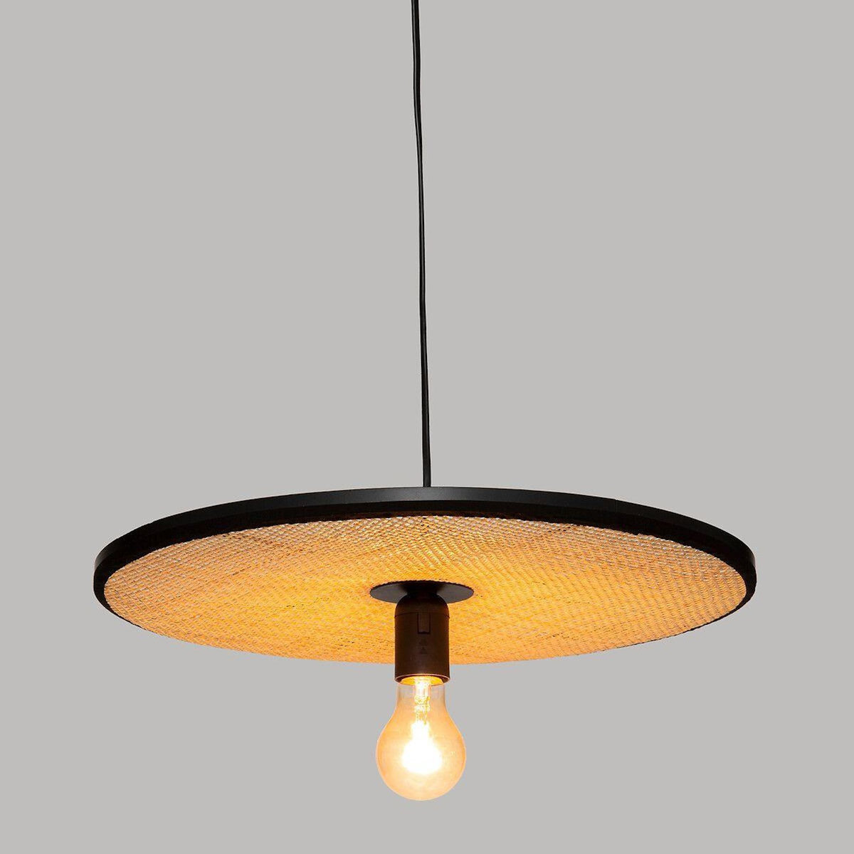 ATMOSPHERA Lampe Suspension en Métal  Olme  44cm Beige