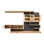 Voir la diapositive 4 : Paris Prix Ensemble Meuble TV  Palermo  300cm Naturel & Anthracite