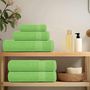 Voir la diapositive 3 : VIDAXL Serviettes d invité 4pcs vert pomme 30x50cm 360 g m² 100% coton