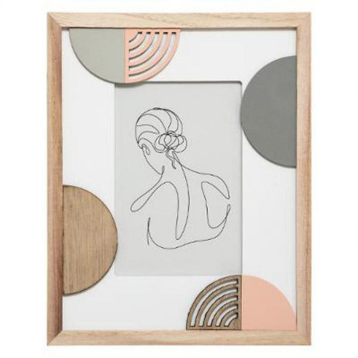 ATMOSPHERA Cadre Photo Design  Geo Thea  10x15cm Naturel