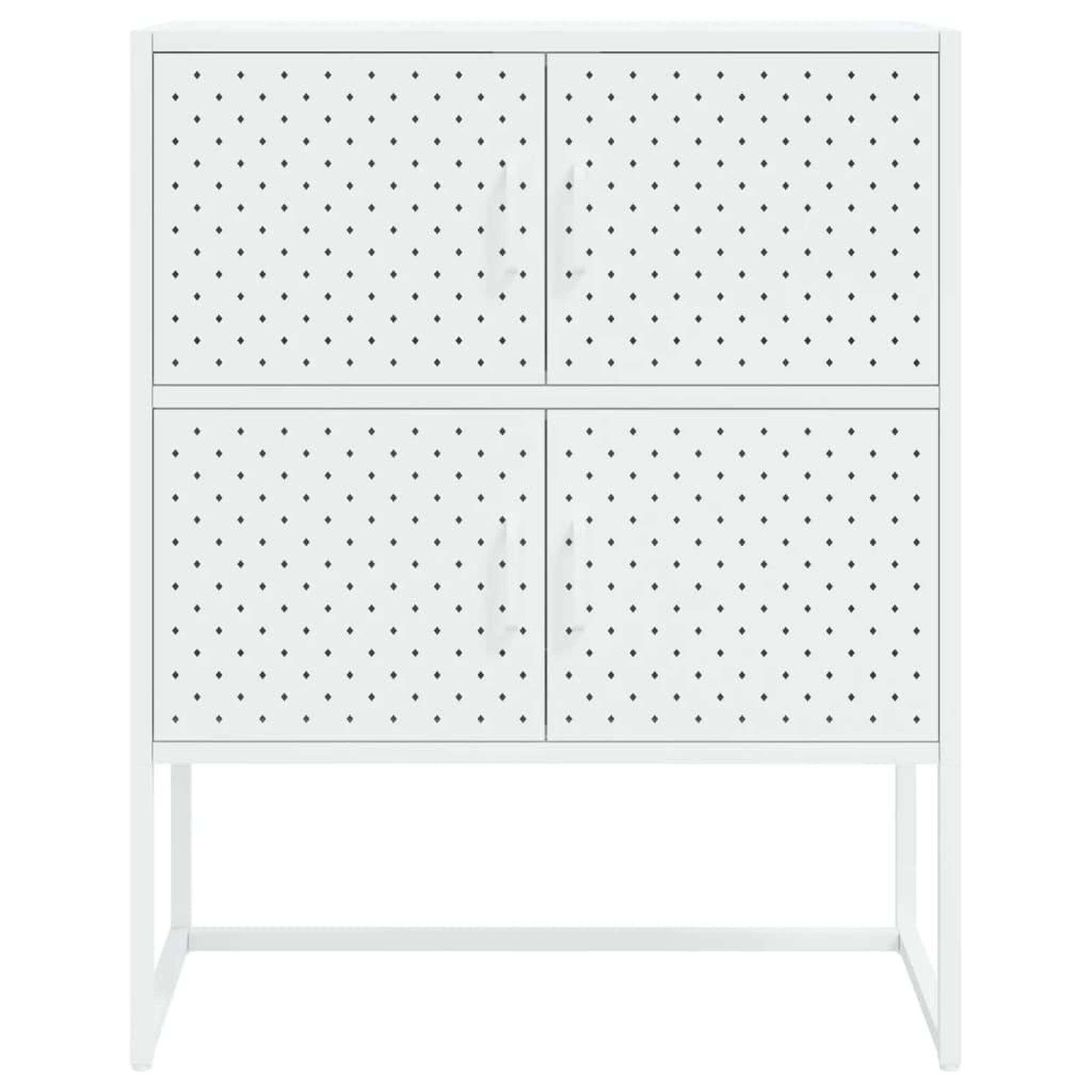 Voir la diapositive 5 : VIDAXL Buffet haut Blanc 80x35x100 cm Acier