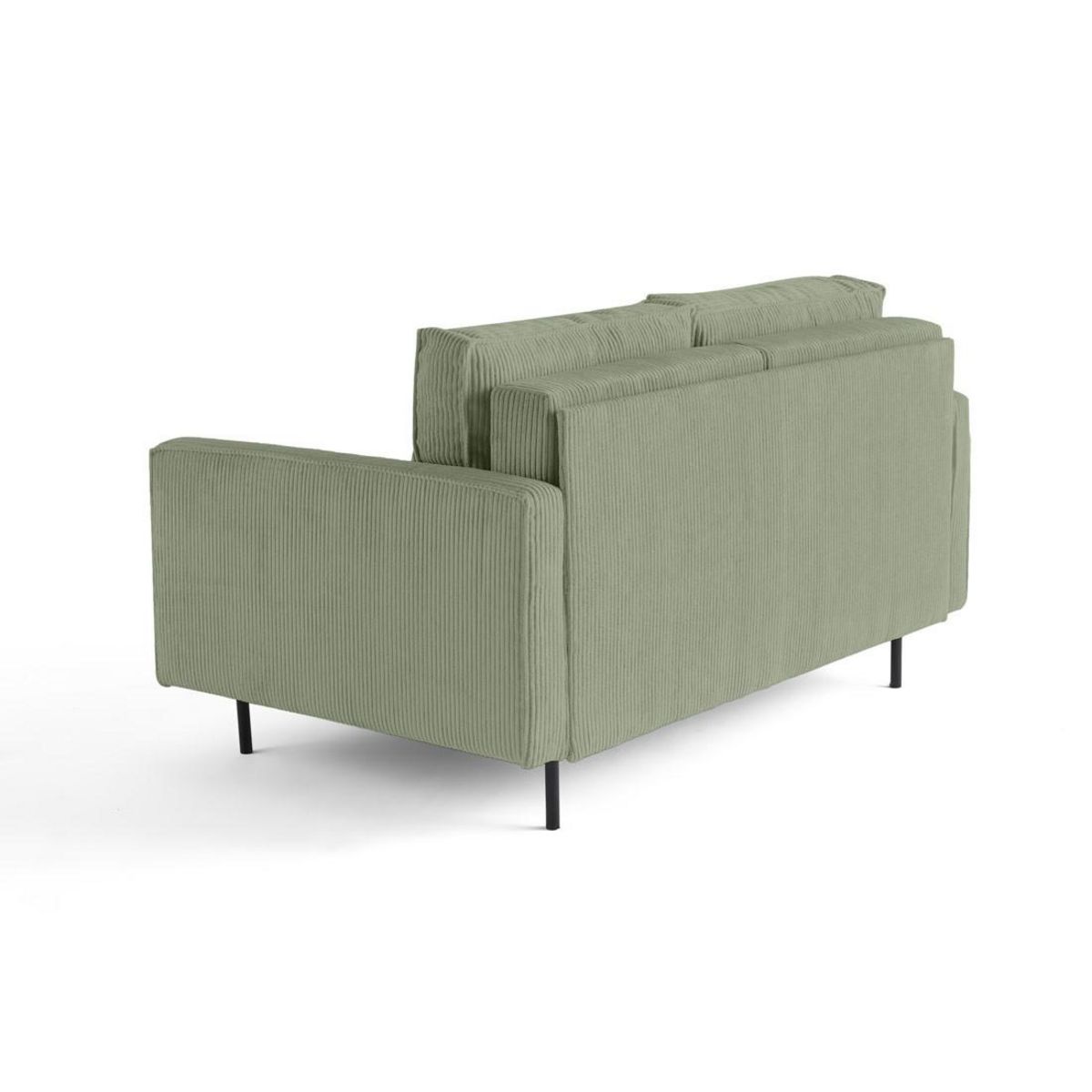 LISA DESIGN Charlie - canapé droit 2 places - en velours côtelé