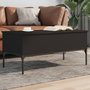 Voir la diapositive 1 : VIDAXL Table basse noir 100x50x45 cm bois d'ingenierie et metal