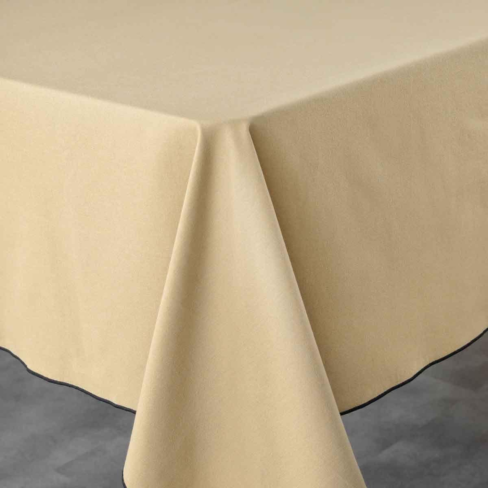 Voir la diapositive 2 : Douceur d'Intérieur Nappe en coton  mistraline  140x240cm beige